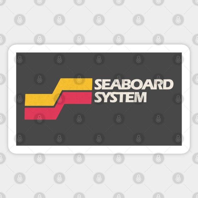 Seaboard System Railroad Magnet by Turboglyde